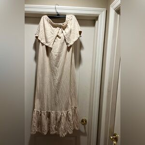 Free People Cream Maxi Dress